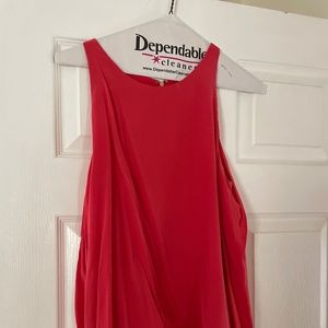 EUC silk sleeveless layered dress